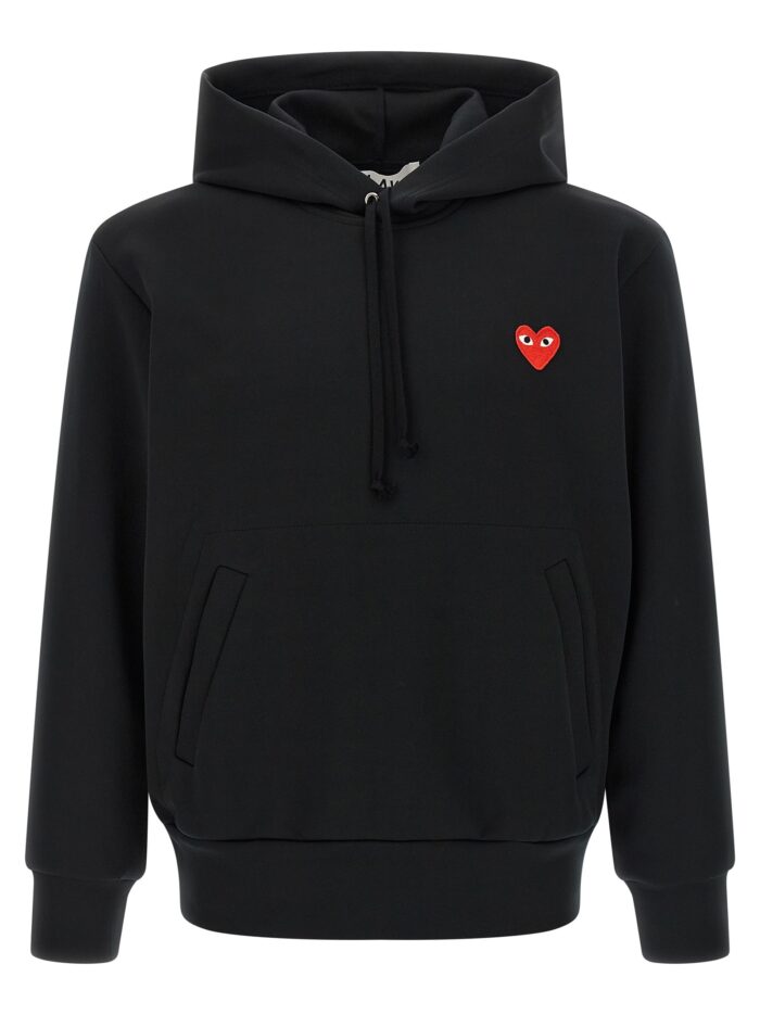 COMME DES GARCONS PLAY 'Red Emblem' Patch Hoodie