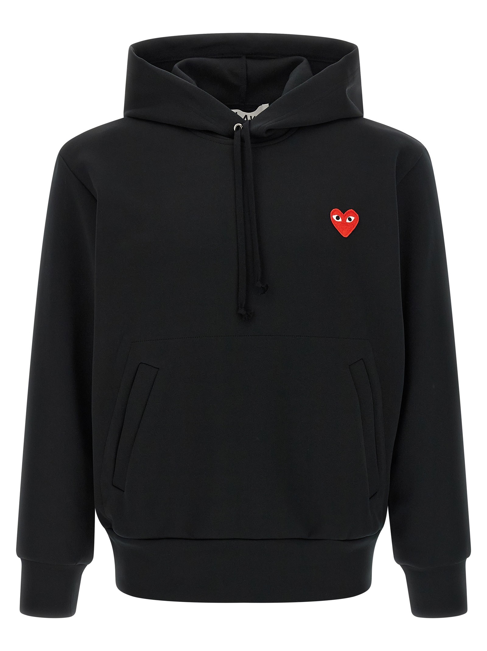 COMME DES GARCONS PLAY 'Red Emblem' Patch Hoodie