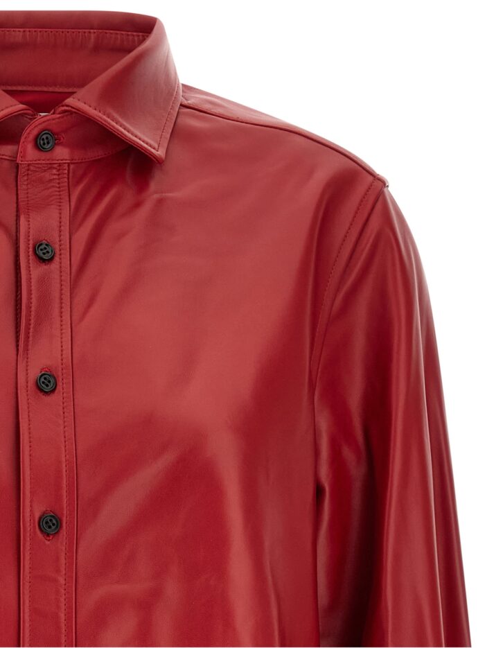 CO Red Leather Shirt