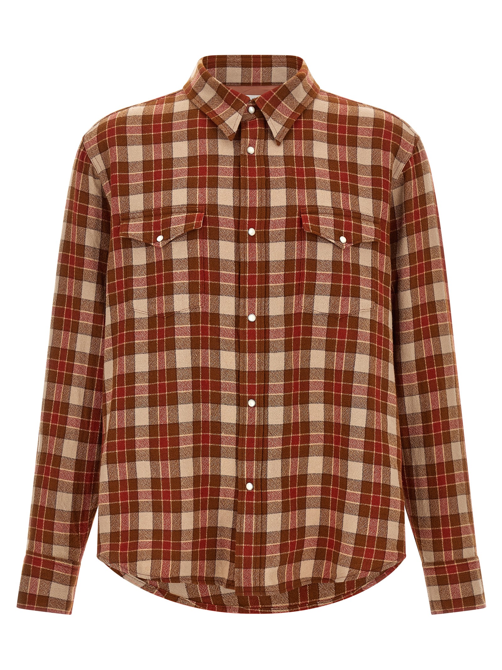VISVIM Red 'Meridian Check' Shirt