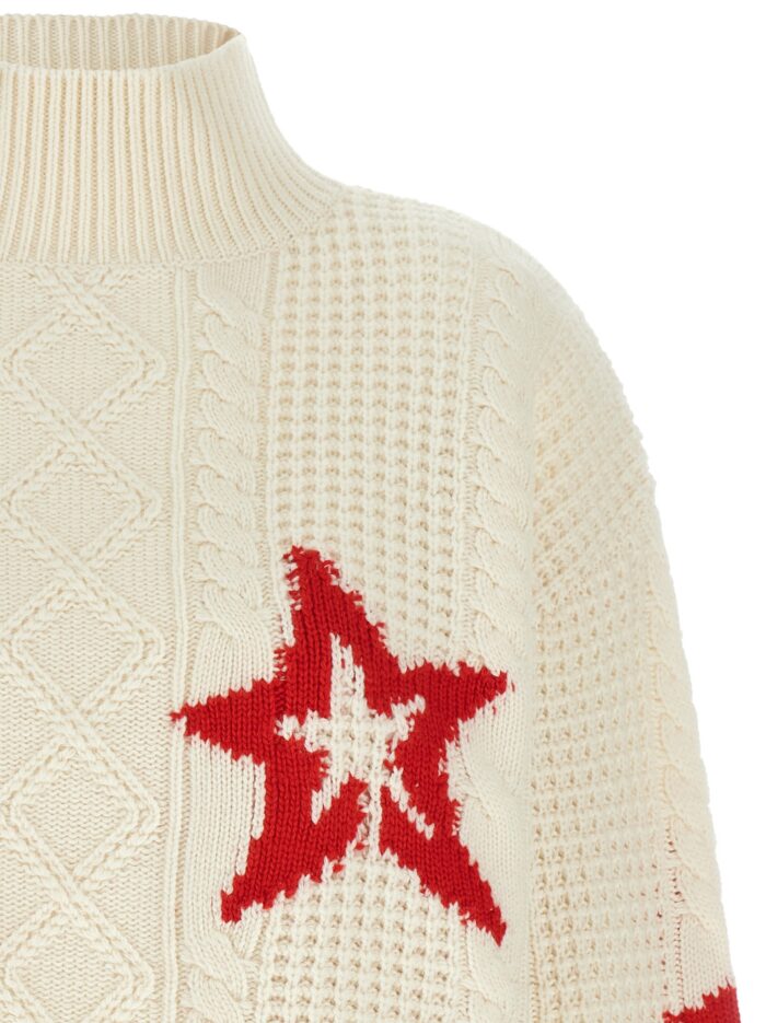PERFECT MOMENT Red Star Turtleneck Sweater