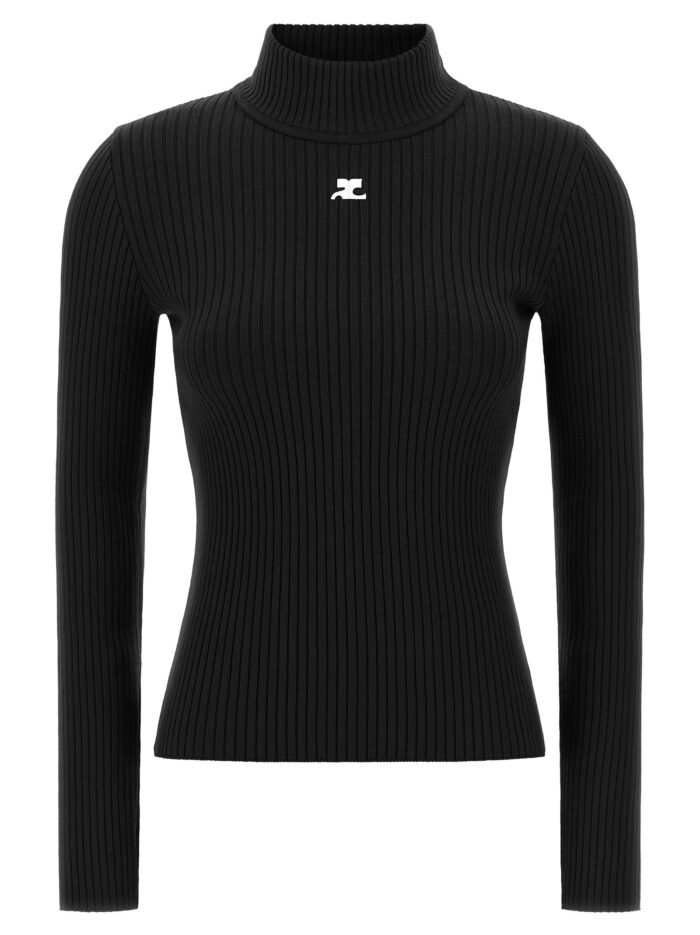 courreges 'reedition' high neck sweater COURREGES 'Reedition' High Neck Sweater
