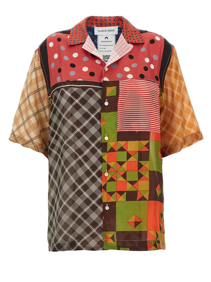 MARINE SERRE 'Regenerated Silk Scarves Bowling' Shirt