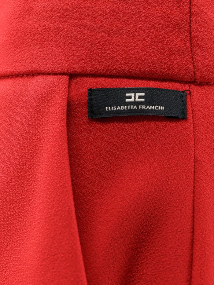 Elisabetta Franchi Regular Fit Crepe Trousers