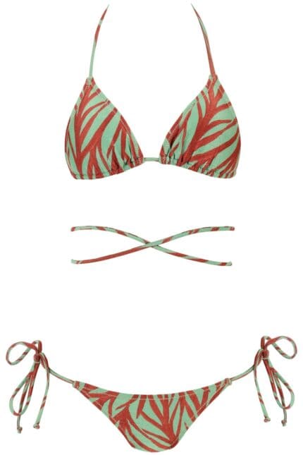 REINA OLGA 'animal Print Miami Bikini Set