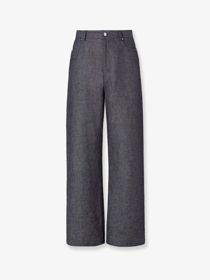fendi relaxed linen, cotton and silk jeans Fendi Relaxed Linen, Cotton And Silk Jeans