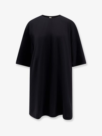 Toteme Relaxed Tee Lyocell And Cotton Short Dress
