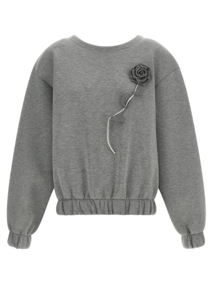 GIUSEPPE DI MORABITO Removable Flower Application Sweatshirt