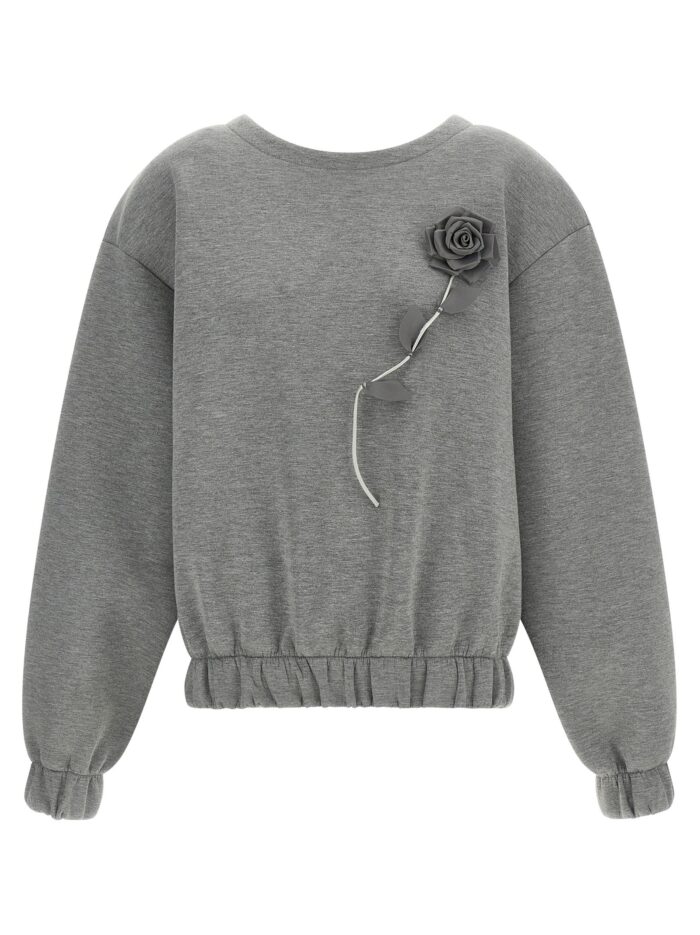 GIUSEPPE DI MORABITO Removable Flower Application Sweatshirt