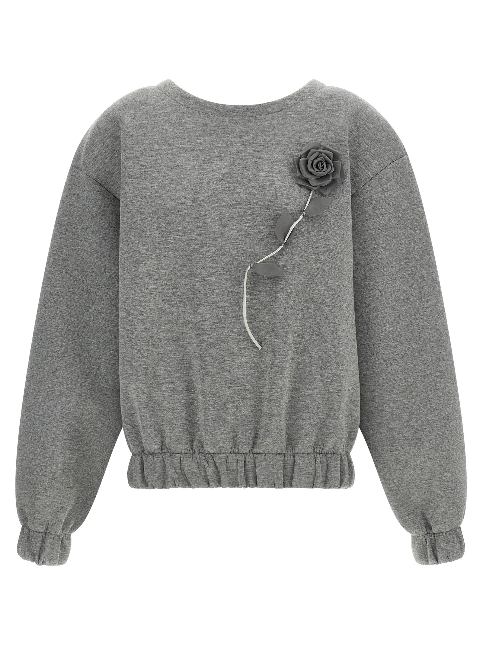 GIUSEPPE DI MORABITO Removable Flower Application Sweatshirt