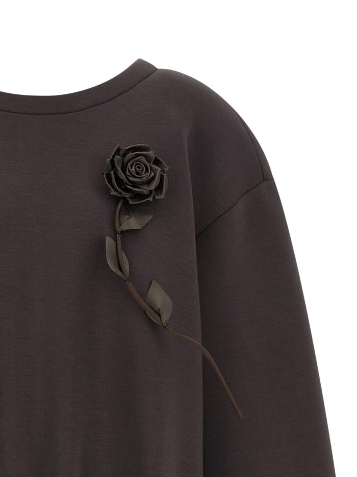 GIUSEPPE DI MORABITO Removable Flower Application Sweatshirt