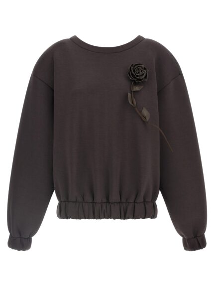 GIUSEPPE DI MORABITO Removable Flower Application Sweatshirt