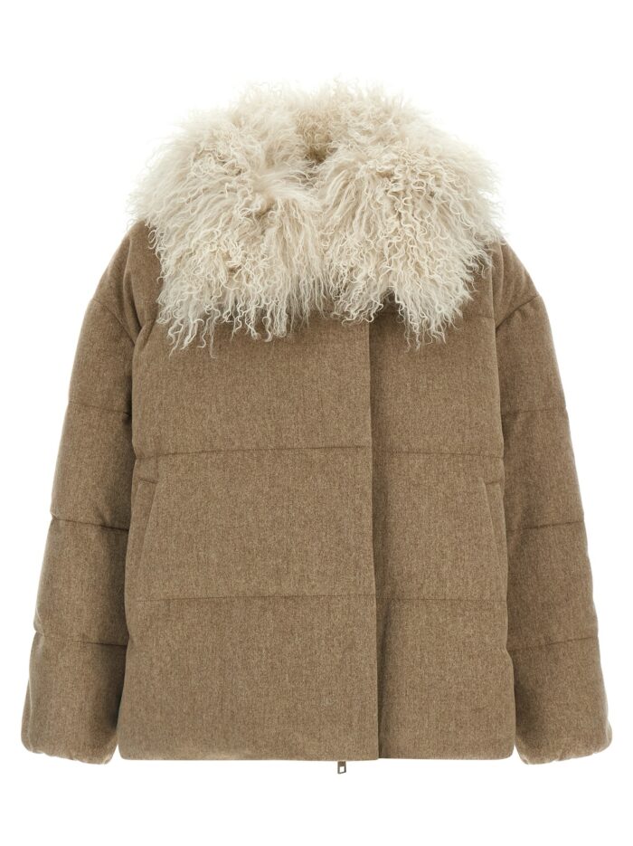 army yves salomon removable insert down jacket ARMY YVES SALOMON Removable Insert Down Jacket
