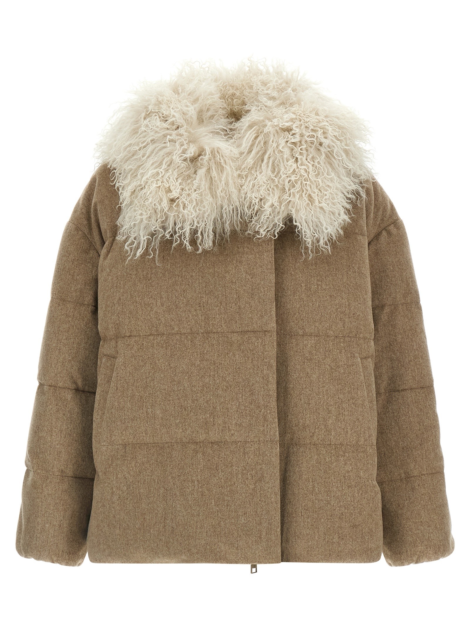 ARMY YVES SALOMON Removable Insert Down Jacket