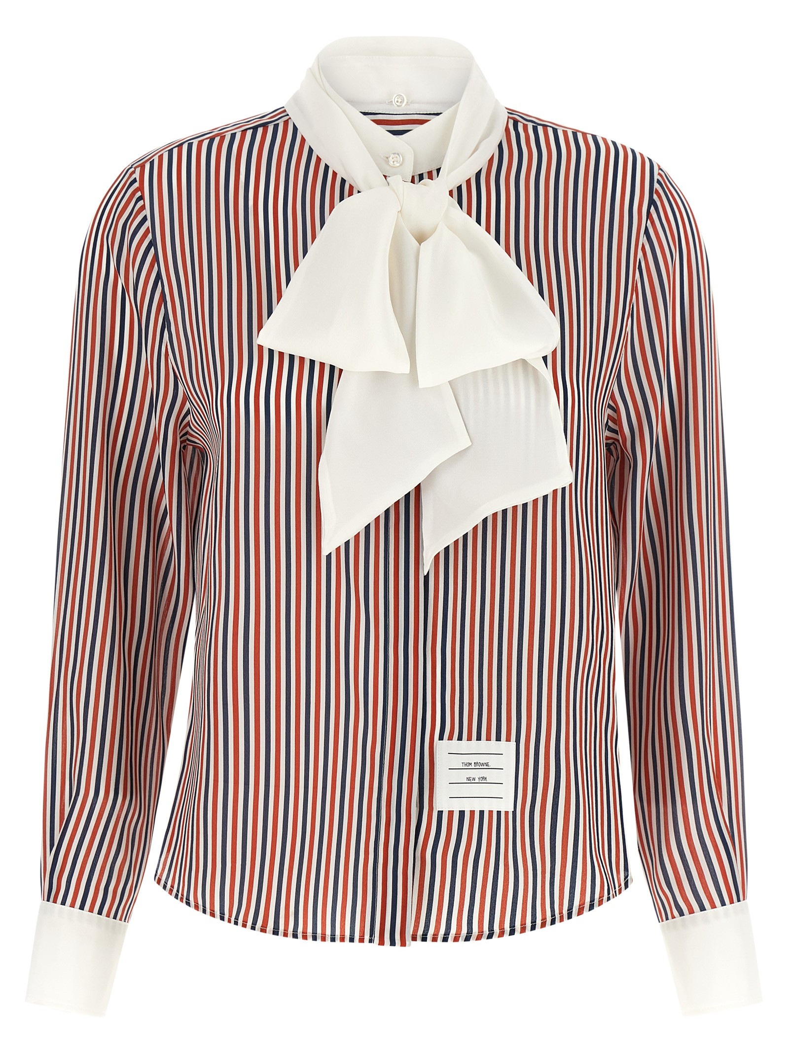 THOM BROWNE Removable Lavallière Collar Shirt