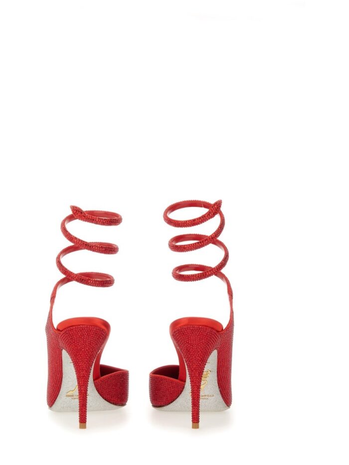 RENE CAOVILLA "CLEO" PUMPS WITH CRYSTALS