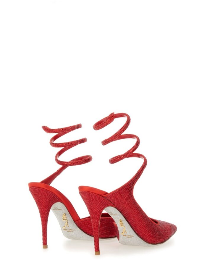 RENE CAOVILLA "CLEO" PUMPS WITH CRYSTALS