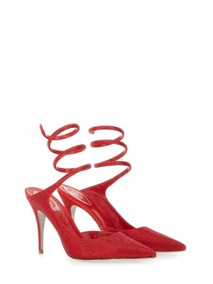 RENE CAOVILLA "CLEO" PUMPS WITH CRYSTALS