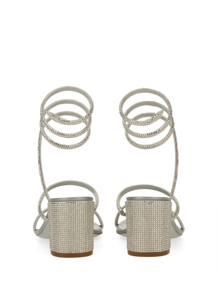 RENE CAOVILLA "CLEO" SANDAL WITH CRYSTALS