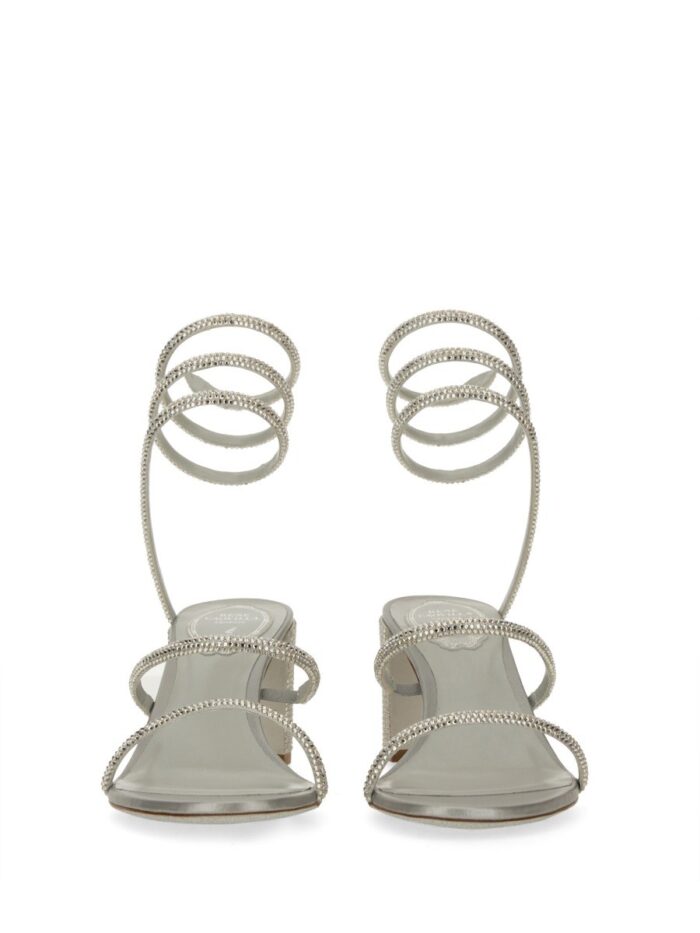 RENE CAOVILLA "CLEO" SANDAL WITH CRYSTALS