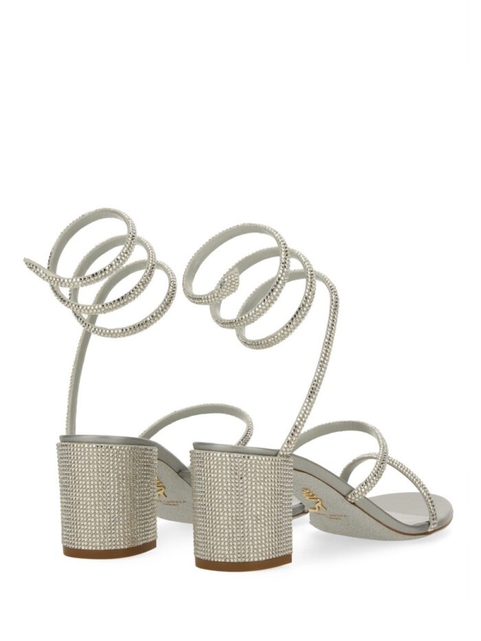 RENE CAOVILLA "CLEO" SANDAL WITH CRYSTALS