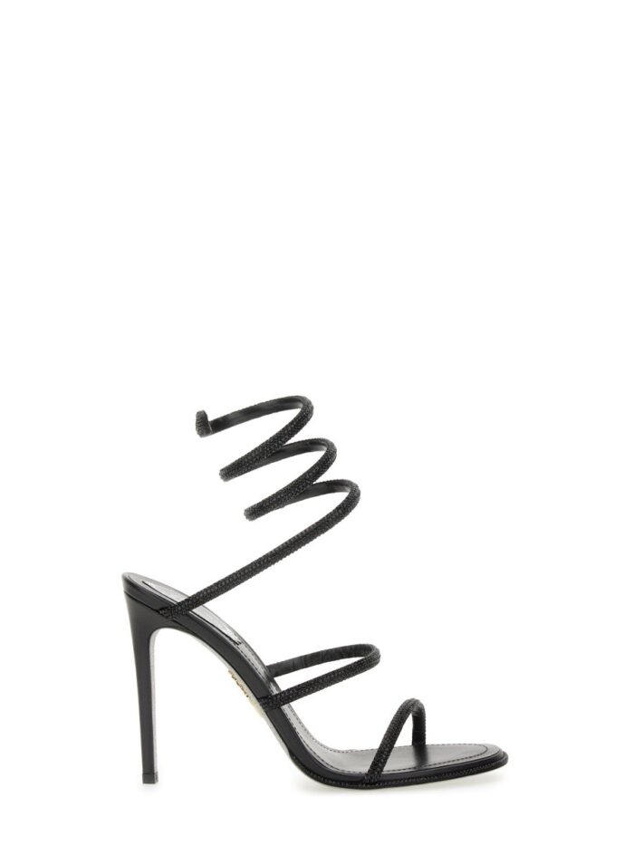 RENE CAOVILLA "CLEO" SANDAL WITH CRYSTALS