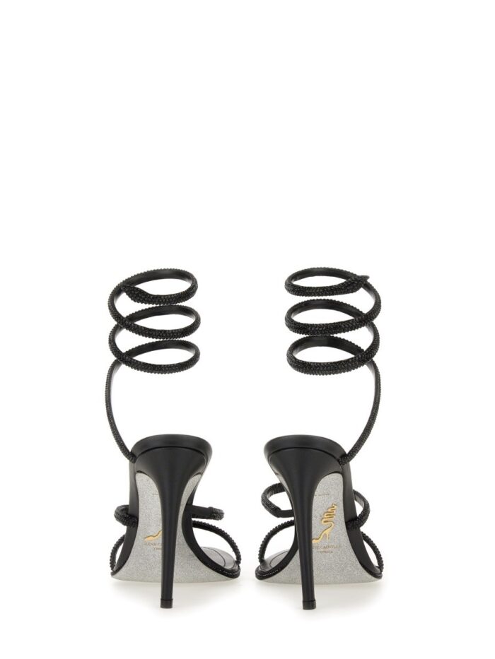 RENE CAOVILLA "CLEO" SANDAL WITH CRYSTALS