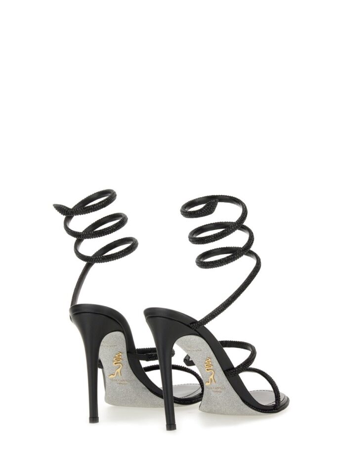 RENE CAOVILLA "CLEO" SANDAL WITH CRYSTALS