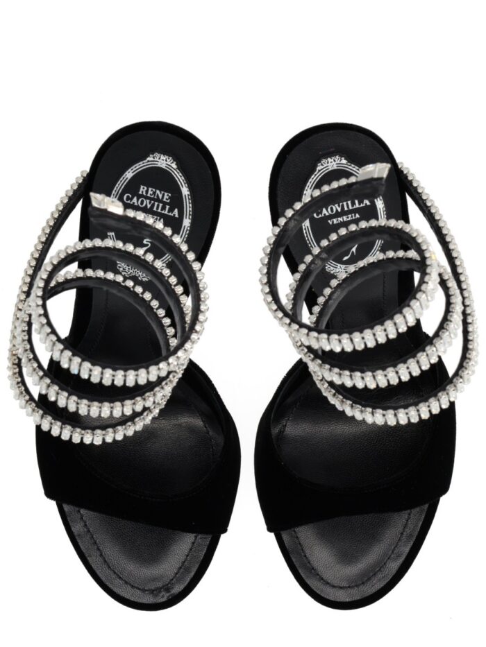 rene caovilla "cleo spark" sandal RENE CAOVILLA "CLEO SPARK" SANDAL