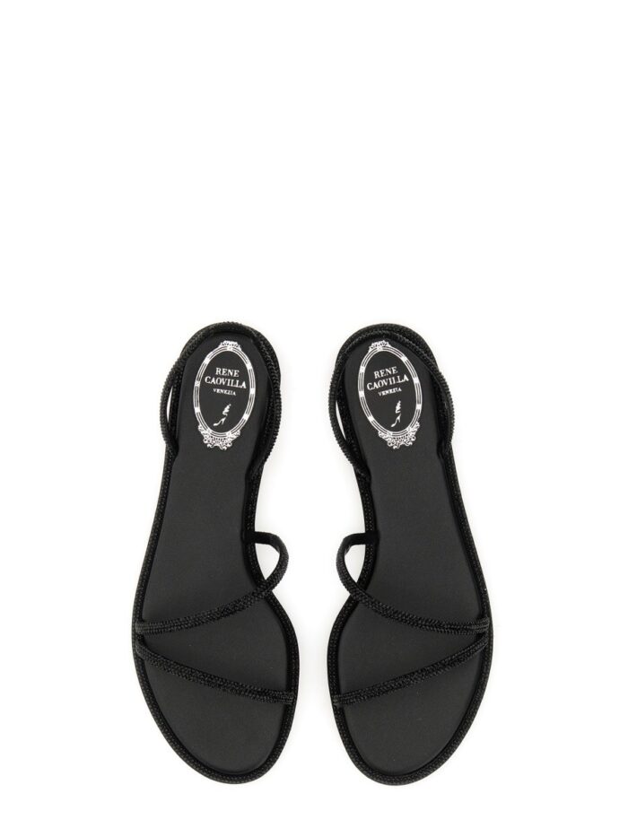 RENE CAOVILLA SANDAL WITH RHINESTONES