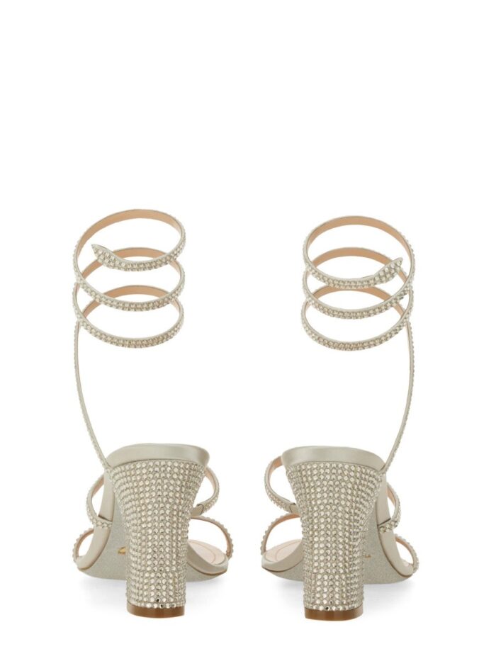 RENE CAOVILLA SANDAL WITH RHINESTONES