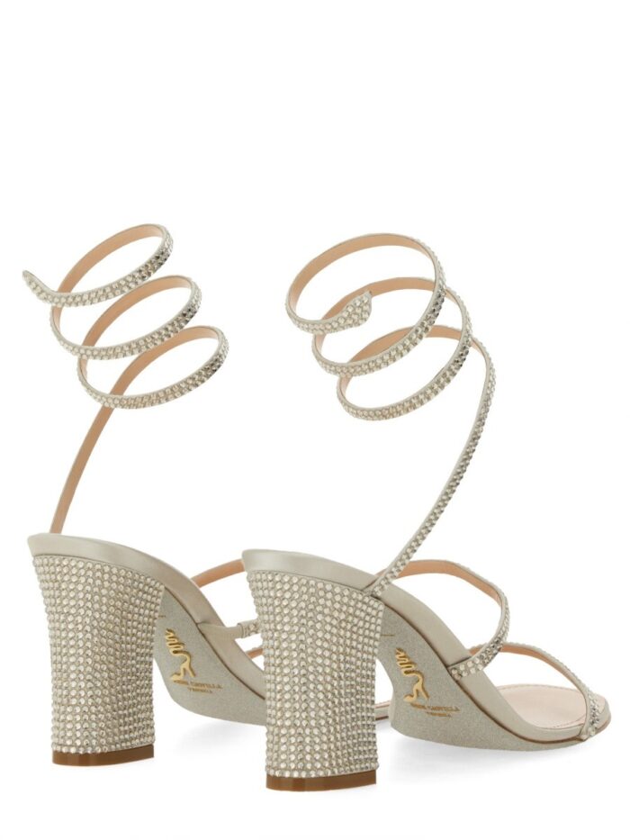 RENE CAOVILLA SANDAL WITH RHINESTONES