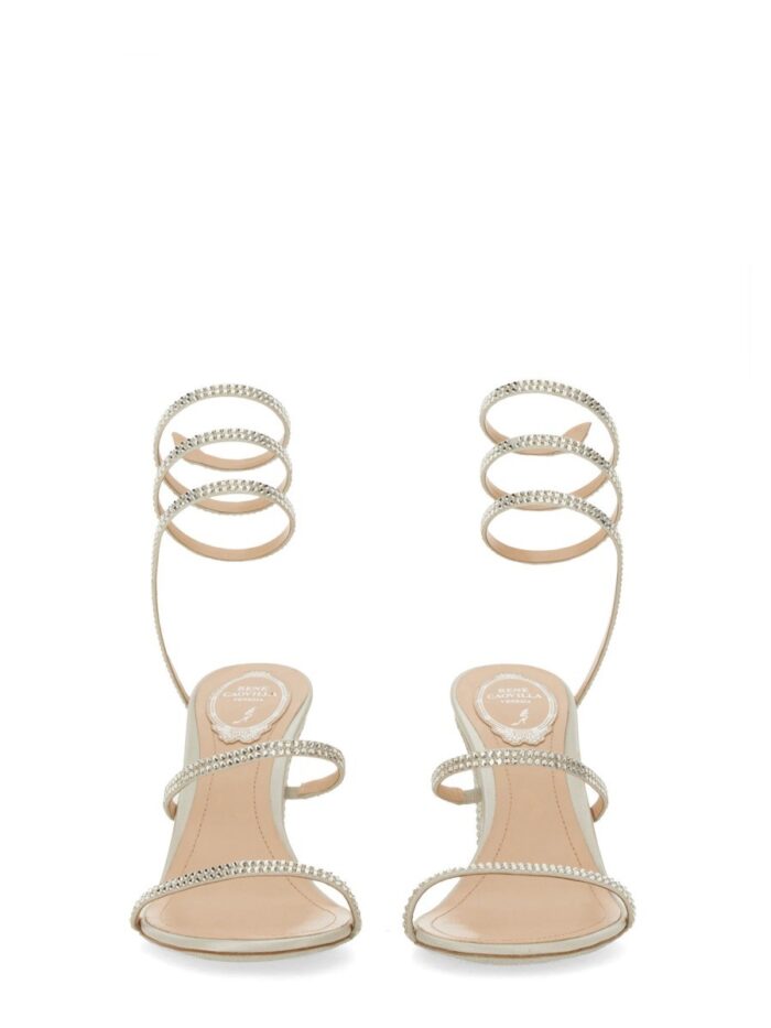 RENE CAOVILLA SANDAL WITH RHINESTONES