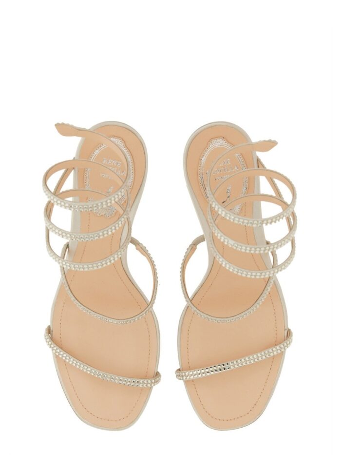 RENE CAOVILLA SANDAL WITH RHINESTONES