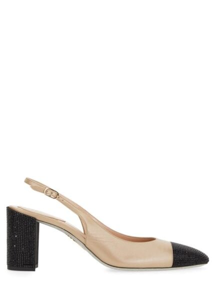 RENE CAOVILLA SLING BACK WITH RHINESTONES