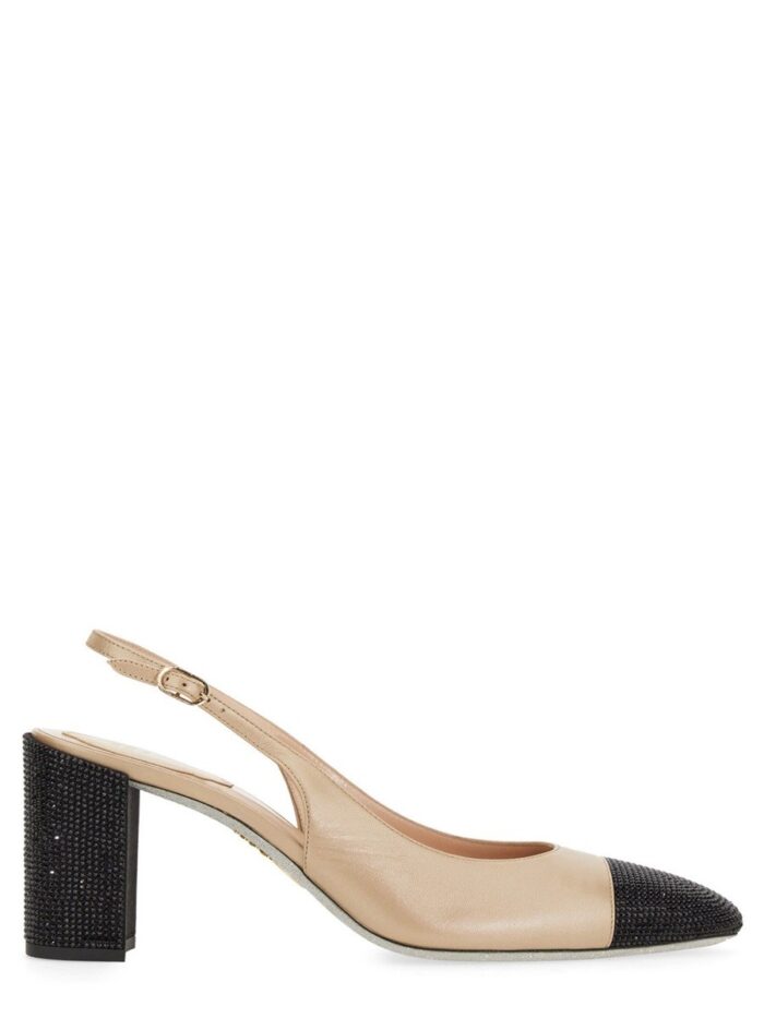 RENE CAOVILLA SLING BACK WITH RHINESTONES
