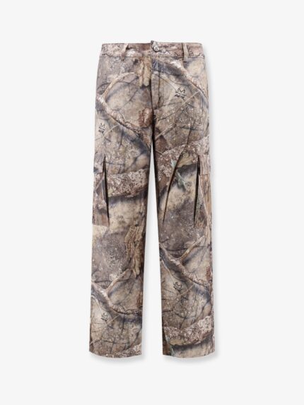 Represent Cargo Trousers With Real Tree Camouflage Print