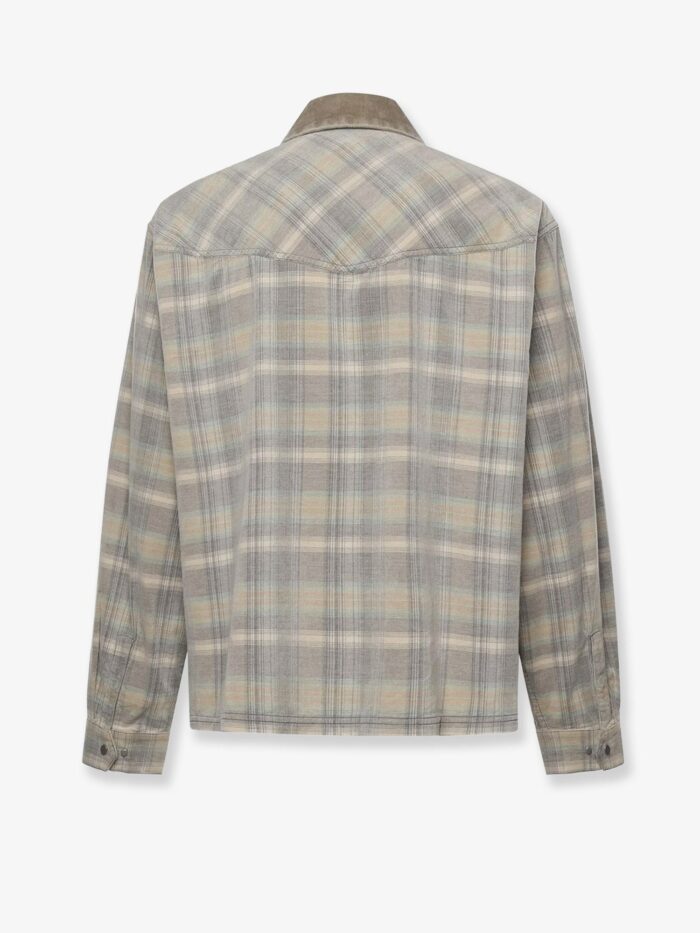Represent Corduroy Shirt With Check Motif