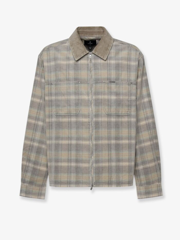 Represent Corduroy Shirt With Check Motif