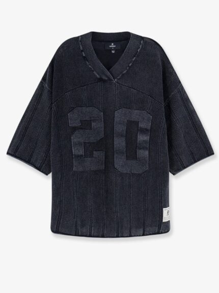 Represent Cotton Sweater With Logo Patch On The Bottom