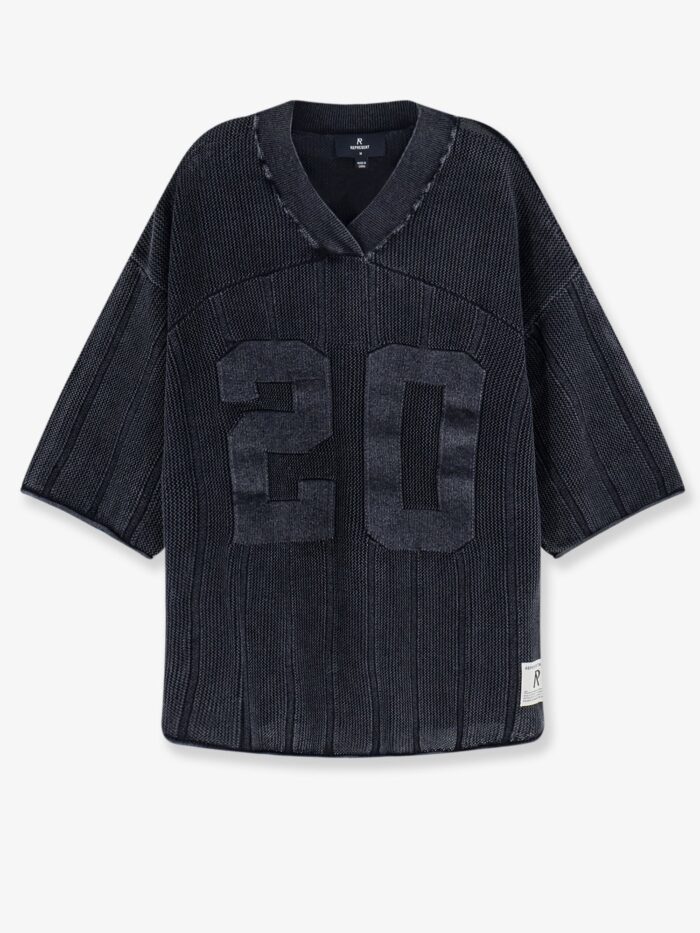 represent cotton sweater with logo patch on the bottom Represent Cotton Sweater With Logo Patch On The Bottom