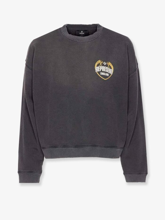 Represent Cotton Sweatshirt With Distressed Effect