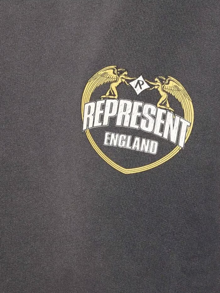 Represent Cotton Sweatshirt With Distressed Effect