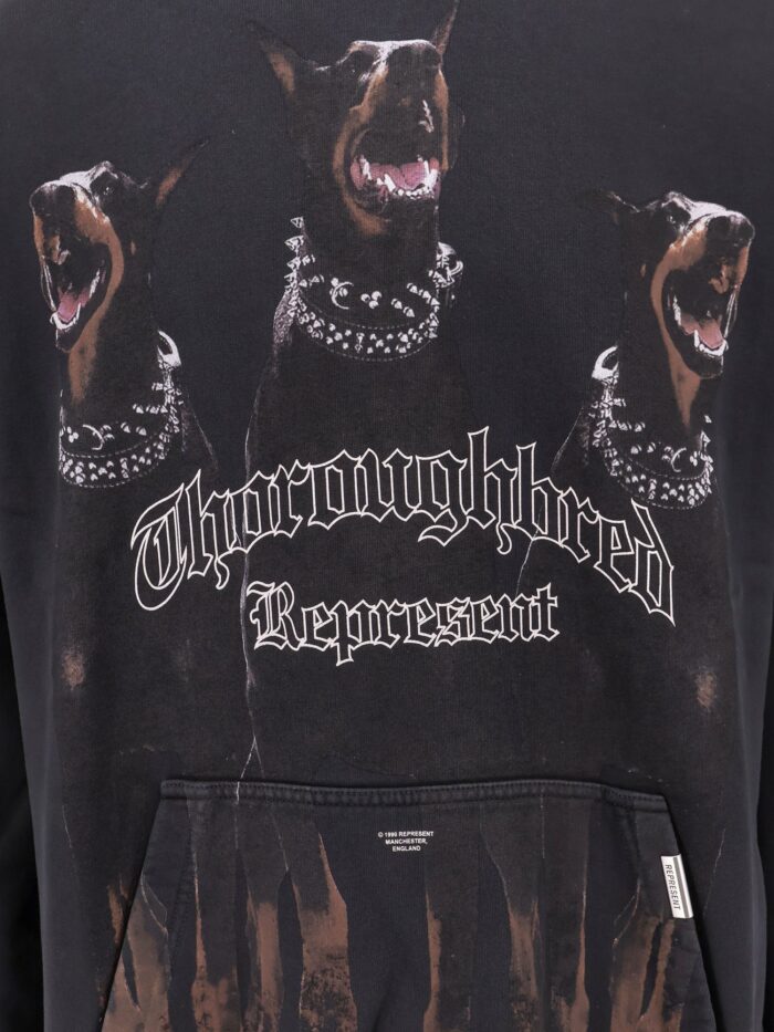 Represent Cotton Sweatshirt With Frontal Thoroughbred Print