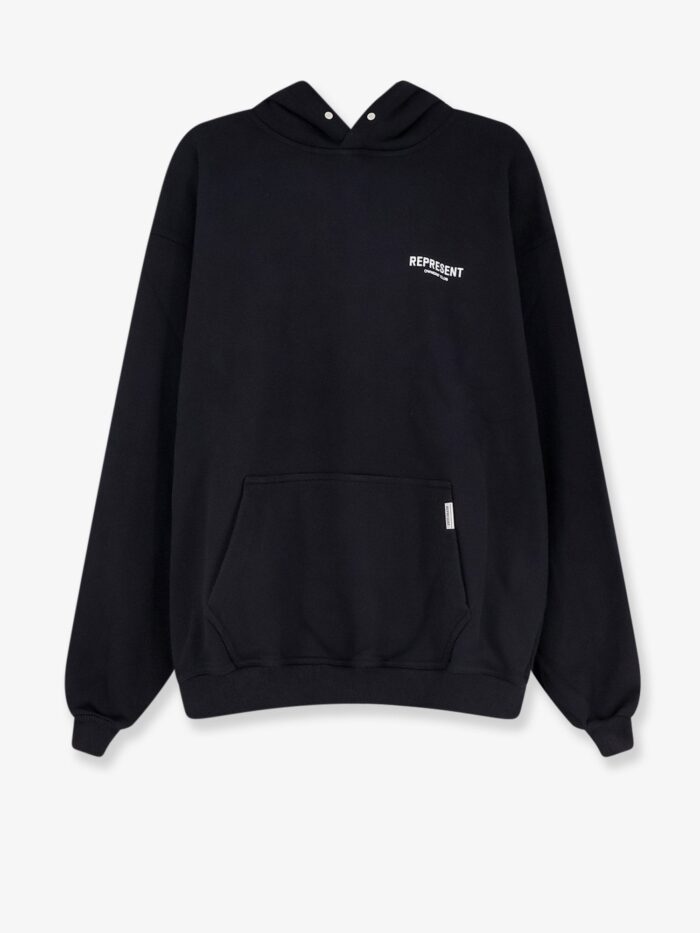 represent cotton sweatshirt with printed logo on the front Represent Cotton Sweatshirt With Printed Logo On The Front