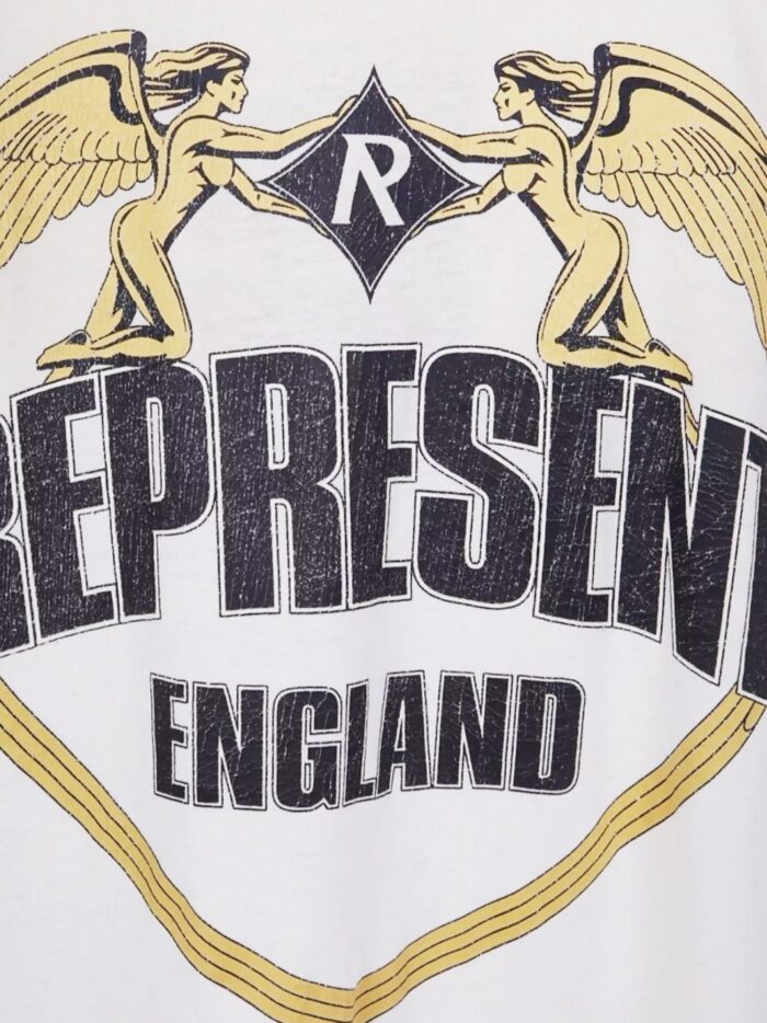 Represent Cotton T-shirt With Distressed Effect