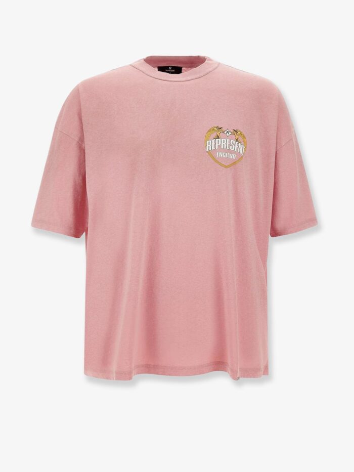 Represent Cotton T-shirt With Distressed Effect
