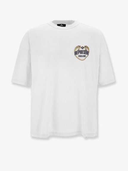 Represent Cotton T-shirt With Distressed Effect