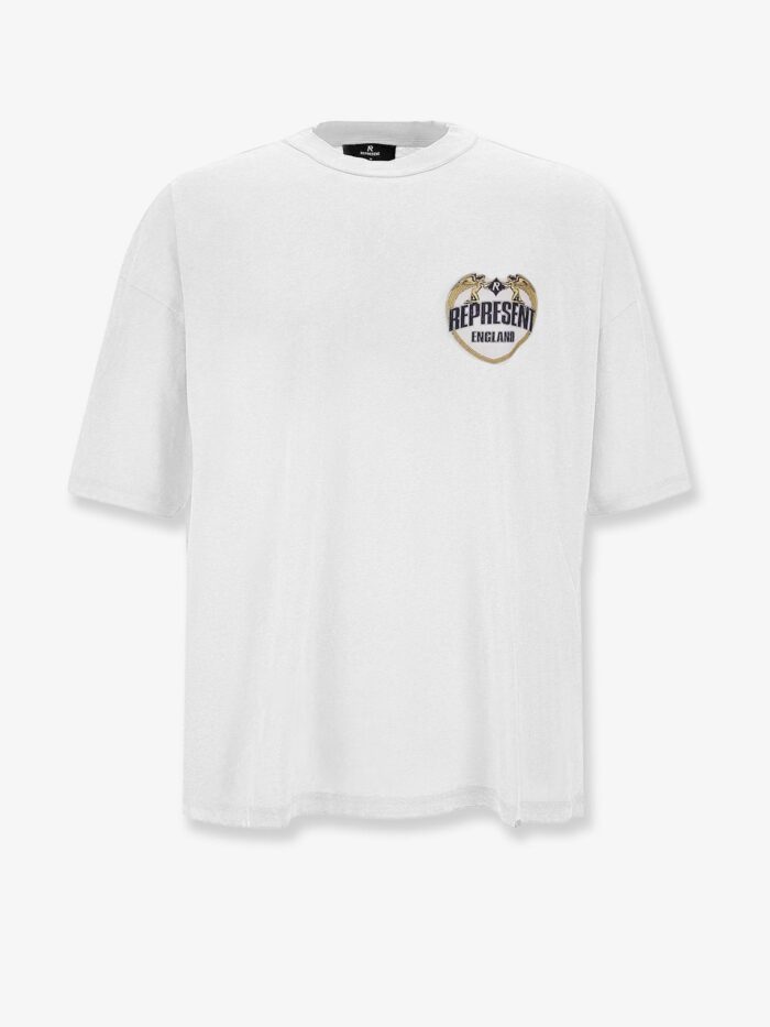 Represent Cotton T-shirt With Distressed Effect