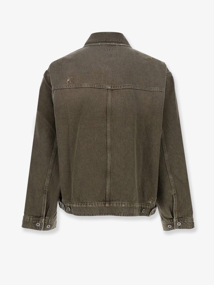 Represent Denim Jacket With Distressed Effect